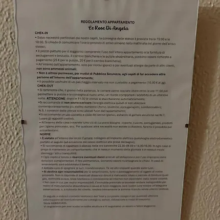 Le Rose Di Angela Appartement *